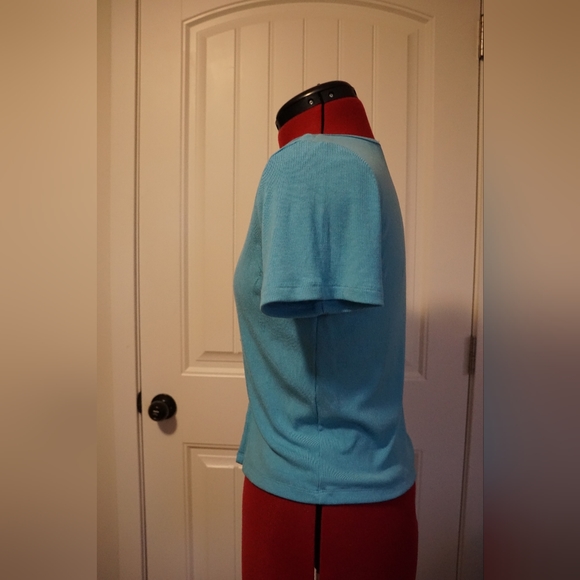 Bright blue Wilfred tie-up tee - Picture 4 of 4